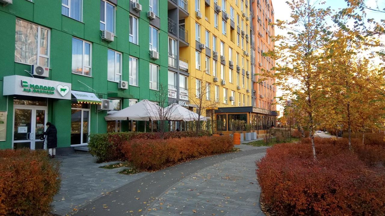 Positive Smile Studio Apartment In The Colorful Comfort Town Residental Complex. Kt-06. キエフ エクステリア 写真